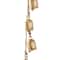 Gold Metal Bohemian Decorative Cow Bell, 4&#x22; x 3&#x22; x 30&#x22;